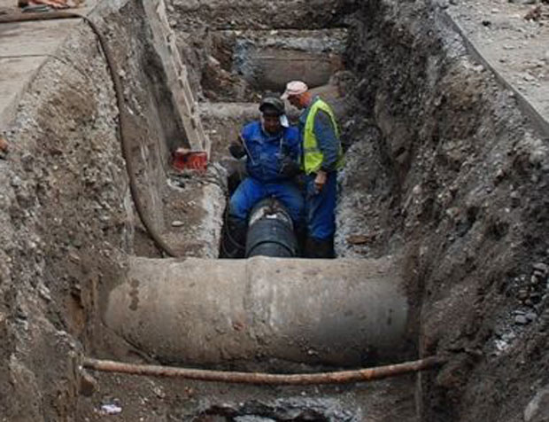 Ледени талас леди цеви и радијаторе