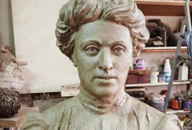 Надеждина биста у српској башти усред Кливленда