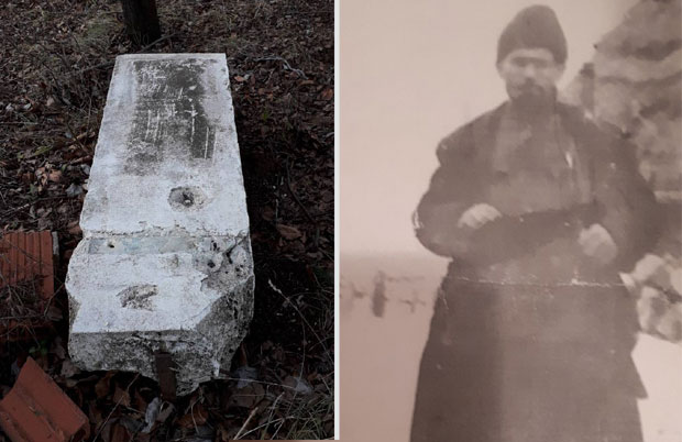 Срушен споменик команданту Цвији