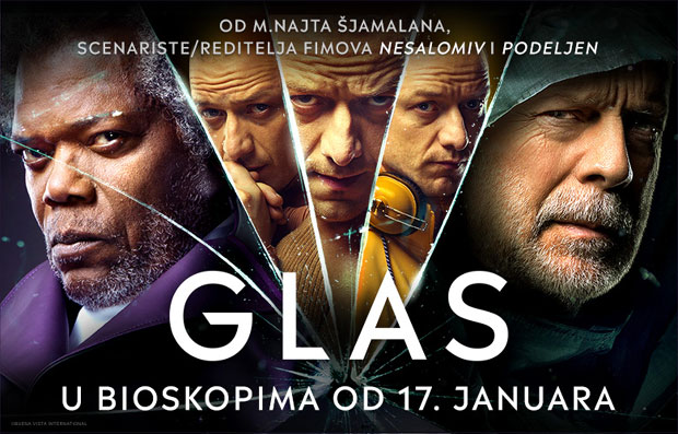 НОВОСТИ И “TARAMOUNTFILM” ВАС ВОДЕ У БИОСКОП: Делимо вам 5x2 карте за “Glass”; Добитници су: