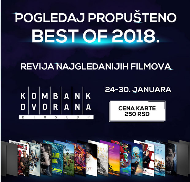 Комбанк дворана: Best of 2018 од 24 до 30. јануара 