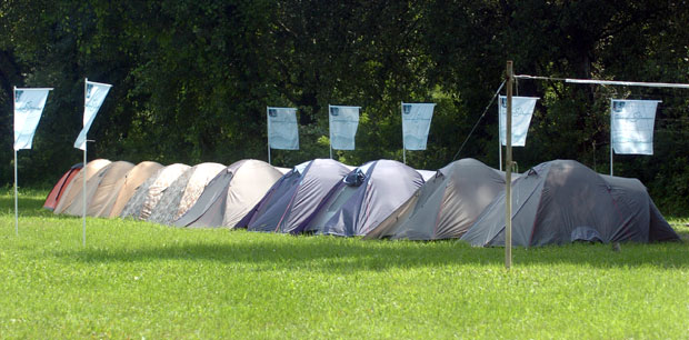 Шатори за туристе на Евросонгу