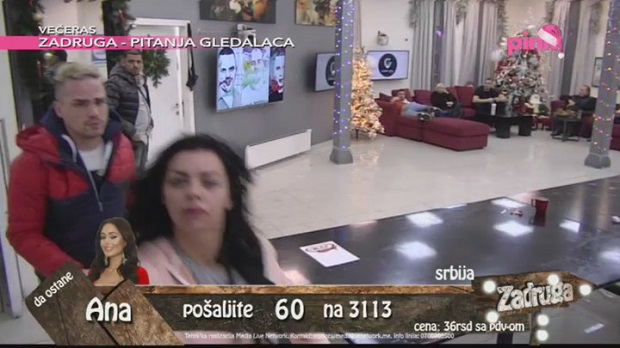 ХАОС У ЗАДРУЗИ: Зерина дивљала, окретала камере и правила лом. Утрчало обезбеђење, једва је смирили (ВИДЕО)