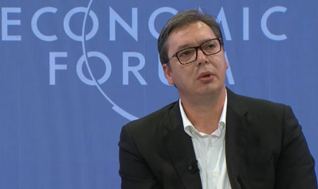 Вучић: Многи званичници у Давосу осудили најаву покушаја укидања имена РС