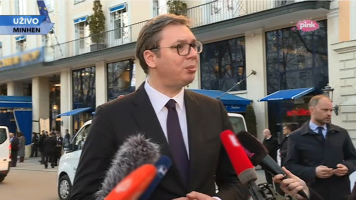 ВУЧИЋ ИЗ МИНХЕНА:  Нико више не зна шта Албанци хоће,осим да им Србија све да 