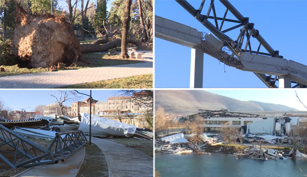 У Требињу милионске штете од олује! (ВИДЕО)