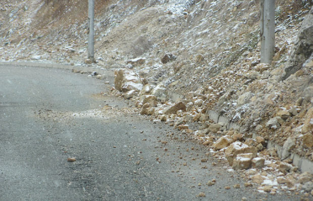 Пљевља: Због одрона пут није безбедан