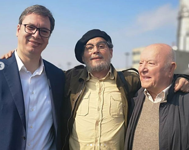 Вучић са Депом на снимању филма у Београду (ФОТО)