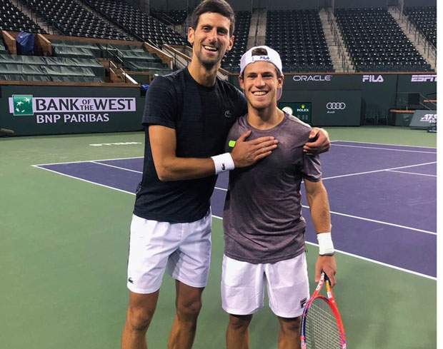 ЂОКОВИЋ ТРЕНИРАО У РАЈУ: Најбољи светски тенисер допутовао у Индијан Велс 