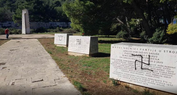 У СПОМЕН-ПАРКУ СТРЕЉАНИМ АНТИФАШИСТИМА: Осванули усташки и нацистички графити