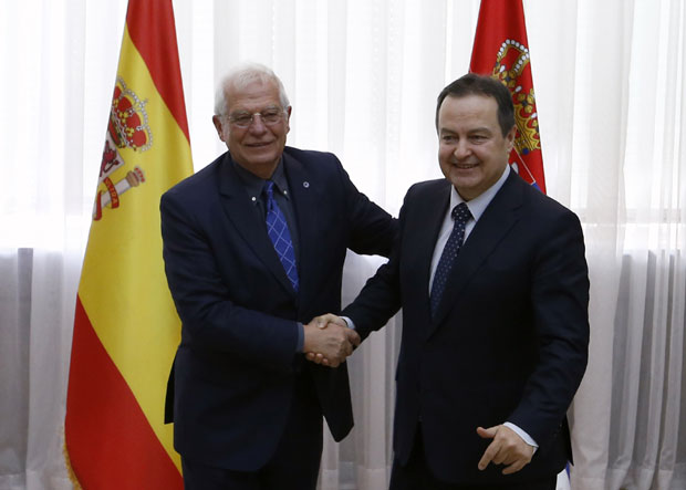 Дачић: Без провокација - реаговаћемо; Борел: Шпанија не мења свој став, Косово и Каталонија не могу да се пореде
