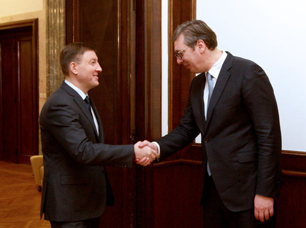 Вучић са састао са замеником председника Савета федерације Русије 