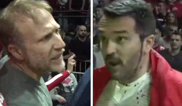 Крваве главе у Пиониру: Милан Калинић се потукао са навијачем из ВИП ложе, смиривао га Шутановац 