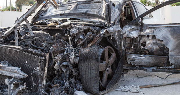 На Цетињу за ноћ изгорело шест аутомобила