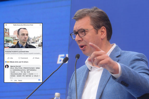 Претња метком у чело Вучићу и представницима Срба с КиМ (ФОТО)