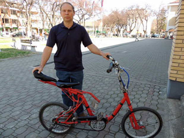 ПОЛЕТЕО БИЦИКЛ: Технолошка иновација Дејана Гојиђа из Дероња