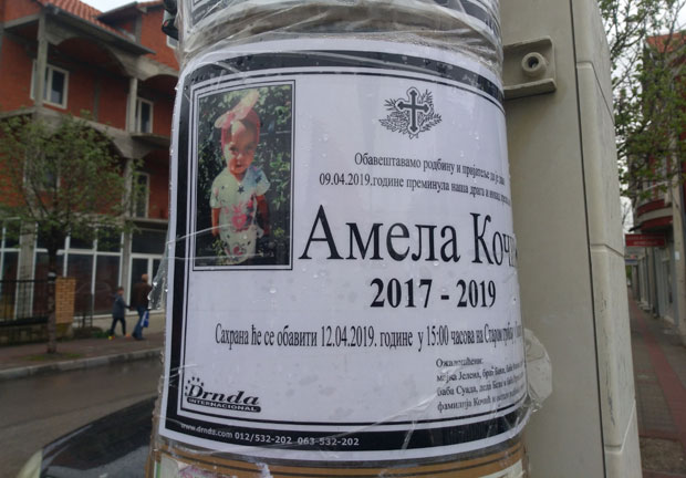 ИСТРАГА СМРТИ ДВОГОДИШЊАКИЊЕ: Девојчица сахрањена, чека се извештај са ВМА 