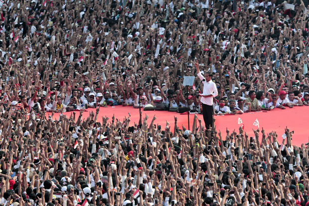 Скупови подршке председничким кандидатима у Индонезији