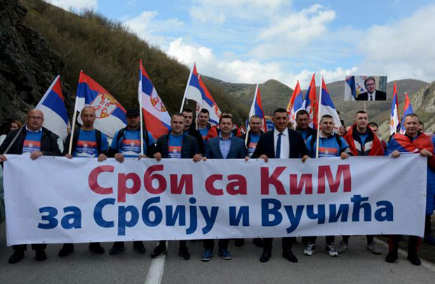 Група Срба са КиМ из Лајковца пошла ка Степојевцу