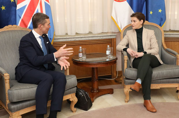 Брнабић и Мичел разговарали о економској сарадњи Србије и Велике Британије