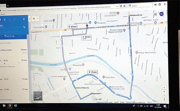 Гугл транзит и покрај Нишаве