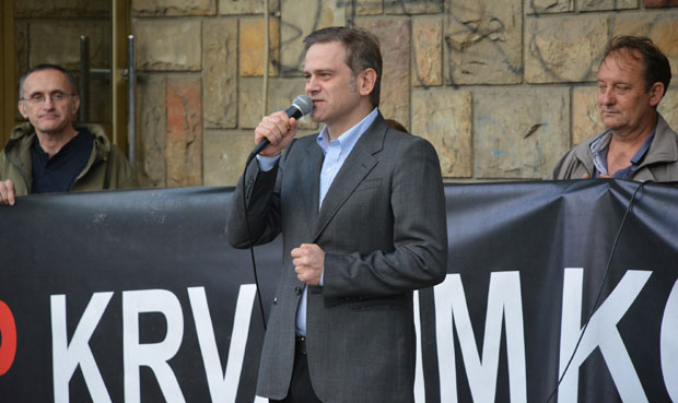 ШЕСТ МЕСЕЦИ ОД ПРВОГ ПРОТЕСТА: Отворена Слободна зона, лидери опозицијe нa скупу