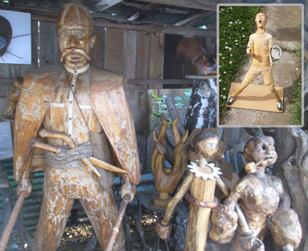 ФИГУРА НАЈБОЉЕГ СПОРТИСТЕ СВЕТА: Новак Ђоковић од дрвета (ФОТО)