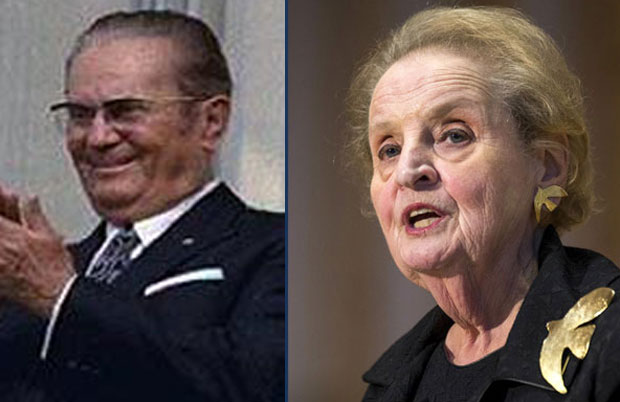 СВЕТ СЕ СМЕЈЕ АЛБАНЦИМА: Направили бисту Медлин Олбрајт, а уместо ње - Тито!