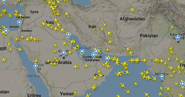 Све више компанија избегава прелет преко Залива, нема комерцијалних летова за Иран из Београда 