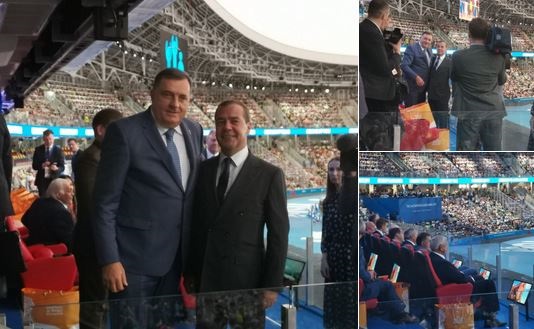 Додик у Минску напустио свечану ложу за време дефилеа спортиста из тзв. Косова