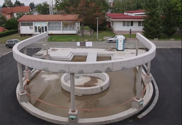 НОВИ ИЗЛИВИ УСТАШТВА У ХРВАТСКОЈ: Гради се фонтана у облику слова „У“