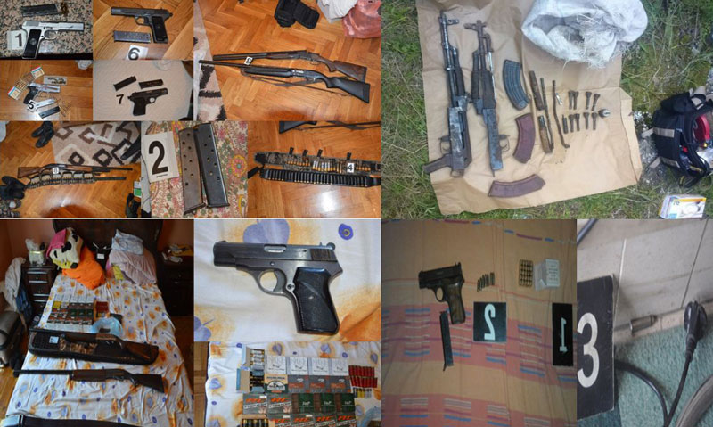 Одузето 20 цеви и стотине комада муниције