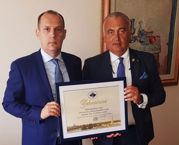 Министар здравља са председником Удружења неурохирурга Србије (ФОТО)