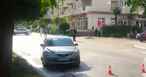 Повређен бициклиста у центру Бара