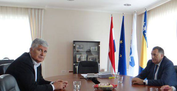 Додик са Човићем у Мостару о формирању власти у БиХ