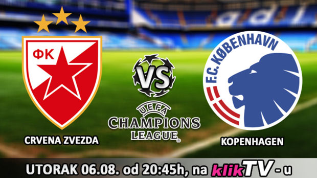 ЕКСКЛУЗИВНО НА КЛИК ТВ: Пратите уживо дуел Звезде и Копенхагена