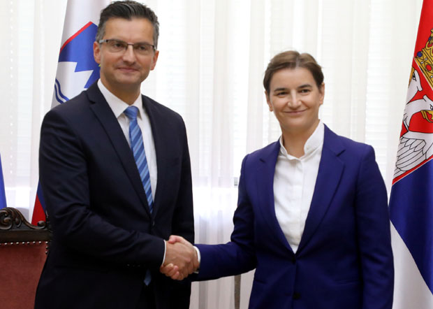 БРНАБИЋ СЕ САСТАЛА СА ШАРЕЦОМ: Континуирана подршка Словеније евроинтеграцијама Србије; Словенији потребна радна снага