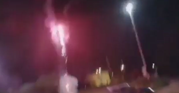 ГРОБАРИ ЗАПАЛИЛИ ПАДИЊАК: Слави се пласман Партизана у Лигу Европе (ВИДЕО)