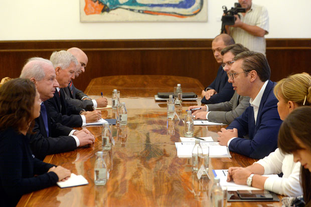 Вучић са представницима Светског јеврејског конгреса