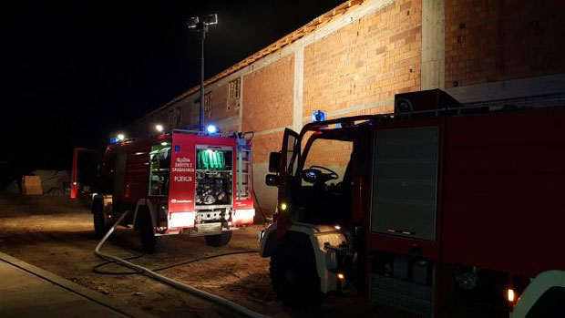Пожар у пљеваљској фабрици пелета 