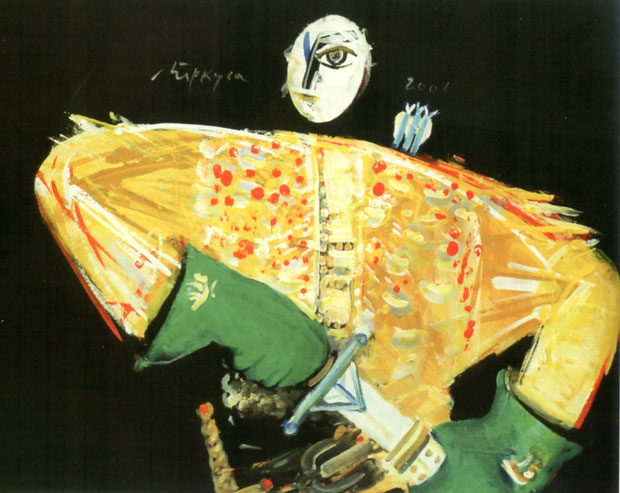 Распети између иконе и слике