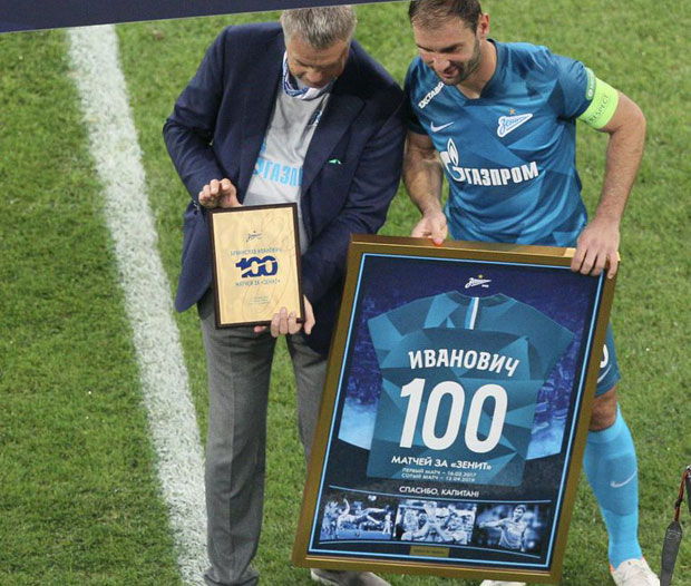 ИВАНОВИЋ ГОЛОМ СТИГАО У КЛУБ 100: Зенит даривао Србина на јубиларном мечу против Рубина