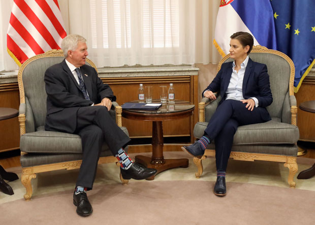 Брнабић примила у опроштајну посету Кајла Скота