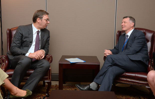 СУСРЕТИ У ЊУЈОРКУ: Председник Србије с Муром, Сијартом, Лодером...