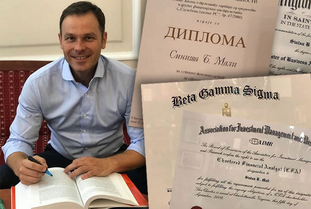 ПОГЛЕДАЈТЕ: Синиша Мали објавио све своје дипломе