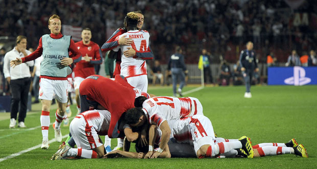 „ТАЈФУНОМ“  ДО ТРОЈКЕ: Звезда после преокрета савладала Олимпијакос