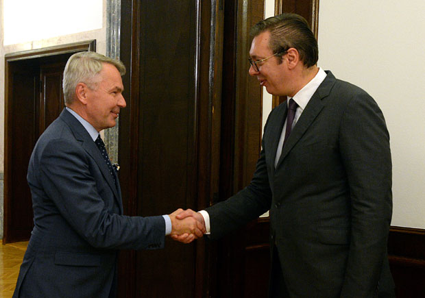 Вучић се састао са министром спољних послова Финске