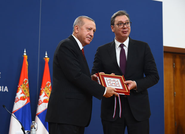ТУРСКИ ПРЕДСЕДНИК У ПОСЕТИ СРБИЈИ: Вучић: Заједнички циљ нам је мир на Балкану (ФОТО/ВИДЕО)