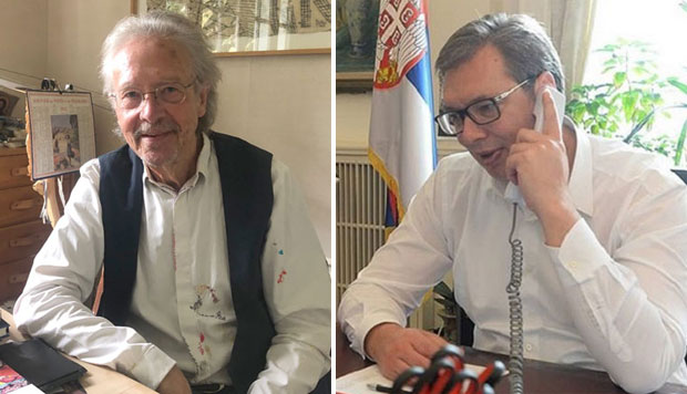 Председник телефоном разговарао са нобеловцем: Вучић честитао Хандкеу и позвао га у Србију 