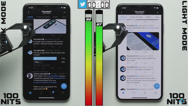Тест открива колико тачно батерије на телефону ће вам дарк мод уштедети када га активирате